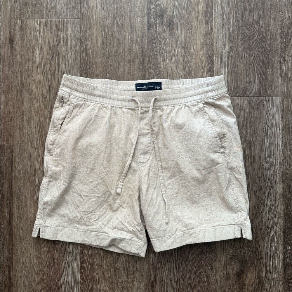 Abercrombie & Fitch Linen Blend Shorts